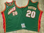 NBA Gary Payton 20 Seattle SuperSonics 1995-96 Swingman Maillot Green